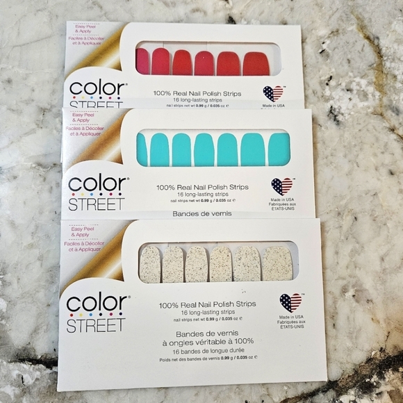 Color Street Other - Color Street Nail Bundle-Retired-Raspberry Remix, Wicked Cool, Glittersweet